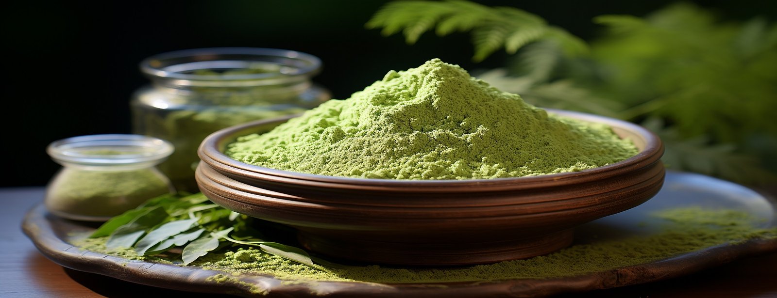 Fresh green herbs in a bowl, nature healthy gourmet seasoning generated by artificial intelligence
